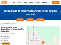 Website TOGO'S Sandwiches