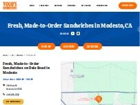 Website Screenshot TOGO'S Sandwiches