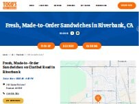 Website Screenshot TOGO'S Sandwiches