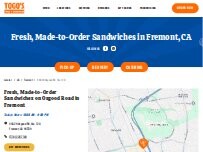 Website Screenshot TOGO'S Sandwiches