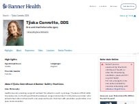 Website Screenshot Tjiska Elaine Conrotto, DDS