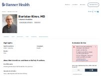 Website Screenshot Borislav T Kirov, MD