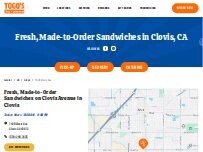 Website Screenshot TOGO'S Sandwiches