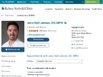 Website Screenshot Jens Holt-Jensen, MD