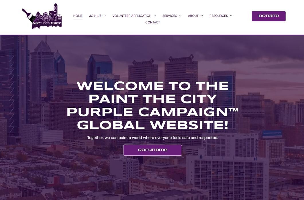 Images Paint the City Purple Campaign