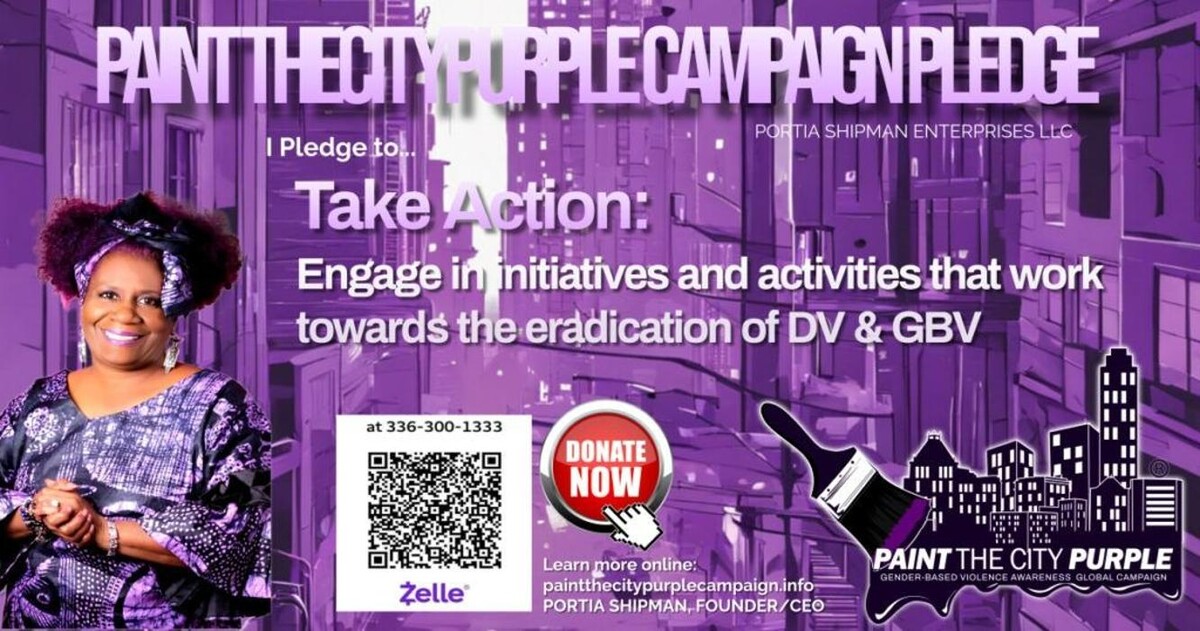 Images Paint the City Purple Campaign