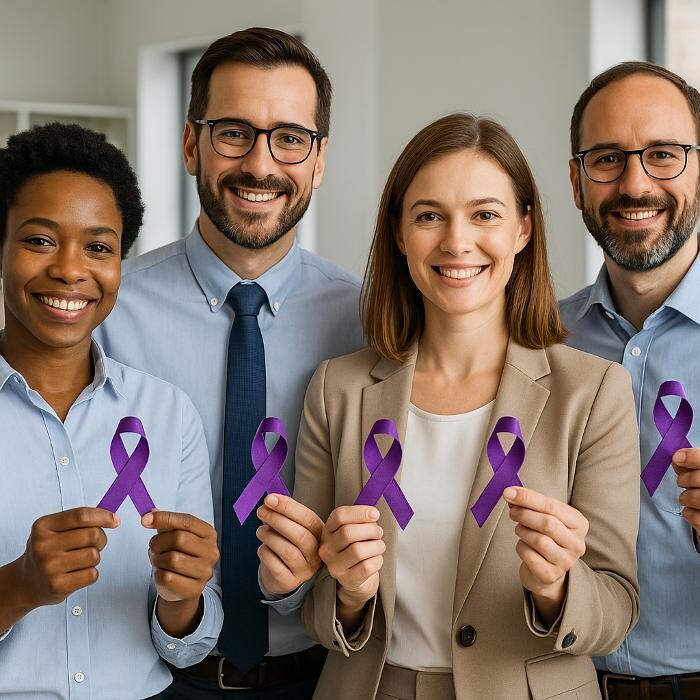 Images Paint the City Purple Campaign