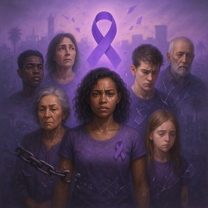 Images Paint the City Purple Campaign
