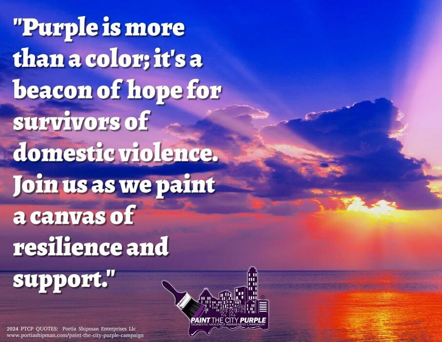 Images Paint the City Purple Campaign
