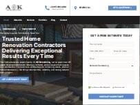 Website Screenshot AK Remodeling