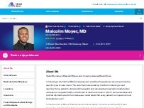 Website Screenshot Malcolm Moyer, MD