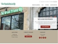 Website Screenshot The Great Frame Up of Chicago