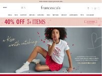 Website Screenshot francesca's