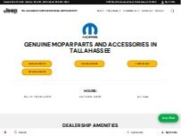 Website Screenshot Tallhassee Chrysler Dodge Jeep RAM Fiat Parts Center