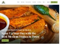 Website Screenshot El Mezcal Mexican Restaurant Ocala