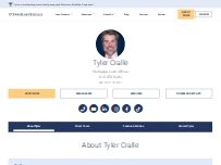 Website Screenshot Tyler Cralle with TowneBank Mortgage - Loan Officer
