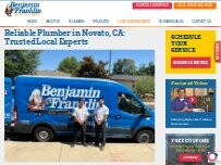 Website Screenshot Benjamin Franklin Plumbing - Novato