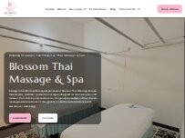 Website Screenshot Blossom Thai Massage and Spa