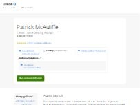 Website Screenshot Patrick McAuliffe - Chase Home Lending Advisor - NMLS ID 1195045