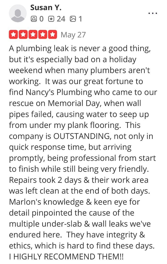 Images Nancy's Plumbing