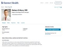 Website Screenshot Hakan Orbay, MD