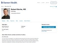 Website Screenshot Robert Francis Burke, MD