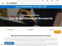 Website Screenshot Dan Vaden Chevrolet Brunswick Service
