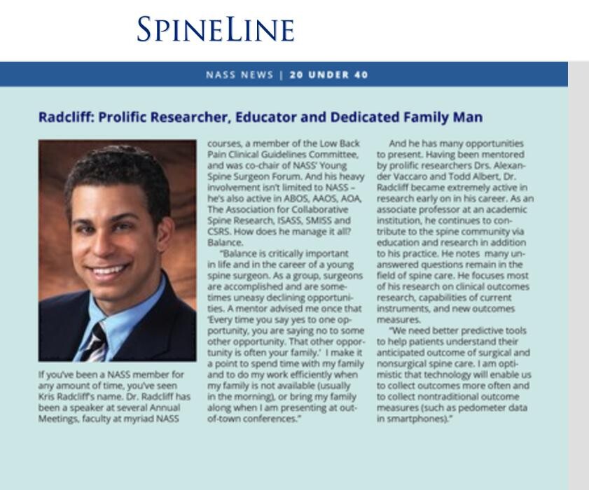 Images Progressive Spine & Orthopaedics - Dr Kris Radcliff - Somers Point