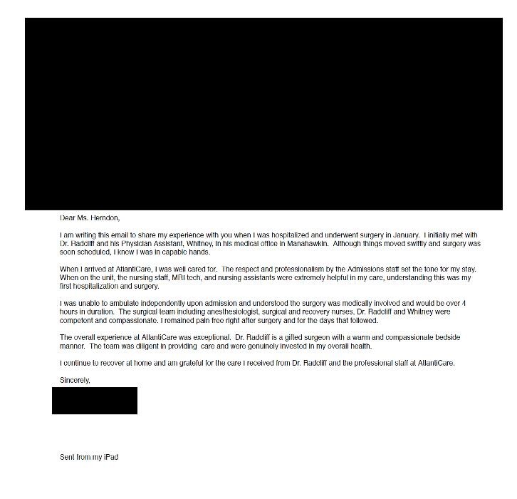 Images Progressive Spine & Orthopaedics - Dr Kris Radcliff - Somers Point