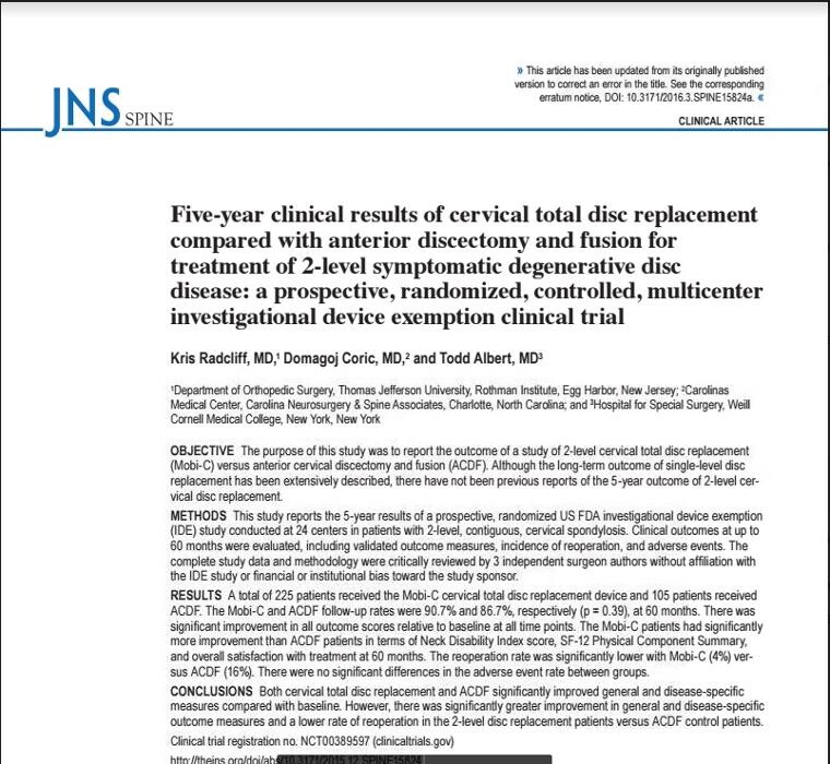 Images Progressive Spine & Orthopaedics - Dr Kris Radcliff - Somers Point