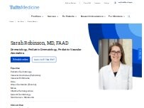 Website Screenshot Sarah Robinson, MD, FAAD