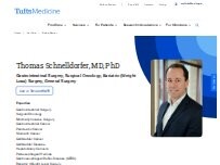 Website Screenshot Thomas Schnelldorfer, MD, PhD