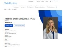 Website Screenshot Rebecca Dufner, MD, MBA, FAAD