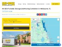 Website Screenshot MI-BOX Moving and Mobile Storage of Space Coast