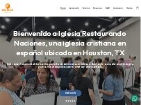 Website Screenshot Iglesia Restaurando Naciones / Restoring Nations Church