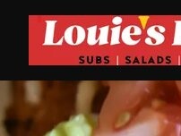 Website Screenshot Louie's Pizza
