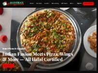 Website Screenshot Bombay Curry Pizza
