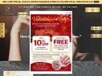 Website Screenshot Cactus Flower Nail Boutique