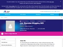 Website Screenshot Jon Wiggins, MD