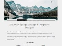 Website Screenshot Mountain Springs Massage & Integrative Therapies
