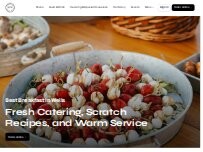 Website Screenshot For the Love of Food + Drink at Saltwater Farm