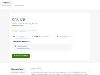 Website Screenshot Kris Ice - Chase Home Lending Advisor - NMLS ID 443865