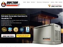 Website Screenshot Doctor Home Experts Generator Houston