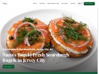 Website Screenshot Nana's Bagels
