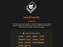 Website Screenshot Hearthside Games