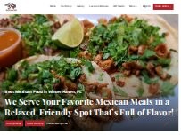 Website Screenshot San Diego's Mexican Grill and Sport Bar