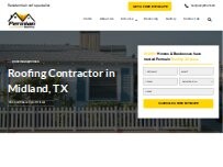 Website Screenshot Permian Roofing LLC