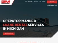 Website Screenshot B&M Crane Rental