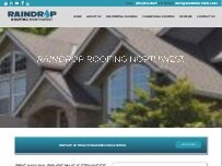 Website Screenshot Raindrop Roofing NW LLC
