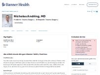 Website Screenshot Nicholas Alan Andring, MD